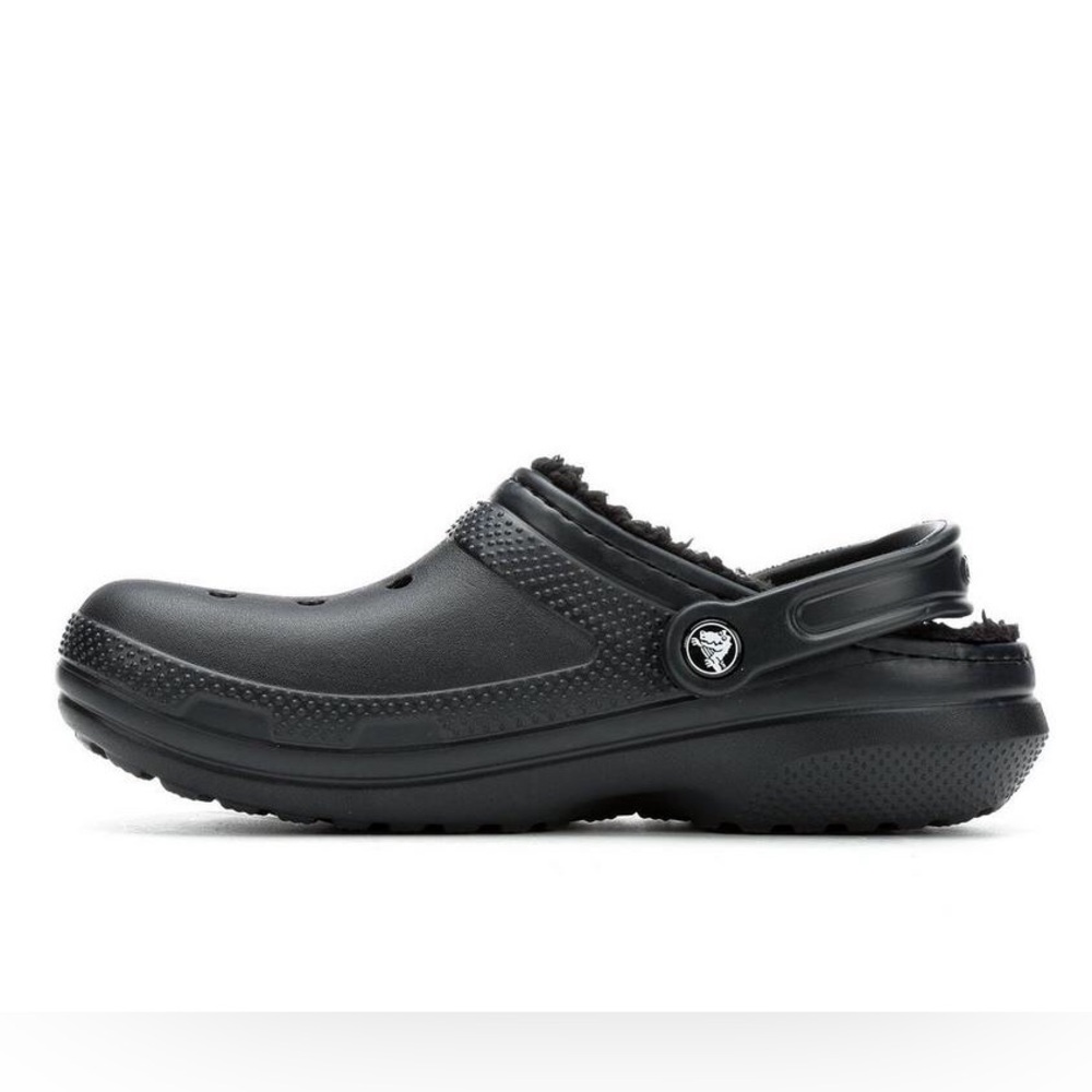 Crocs Classic Lined Clogs Unisex Black Size 10 Women Size 8 Men - Picture 2 of 16